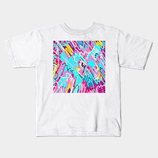 COLOR AND DETAIL ABSTRACT ART Kids T-Shirt